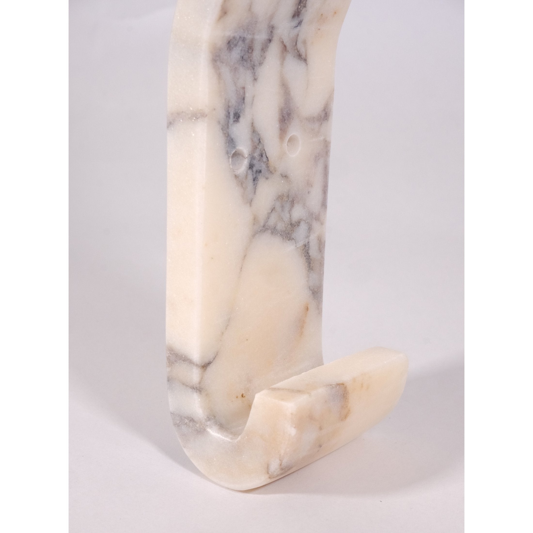 Natural Marble Wall Hook – Calacatta Viola Stone Coat & Towel Hook | Luxury Handcrafted Home Accessory