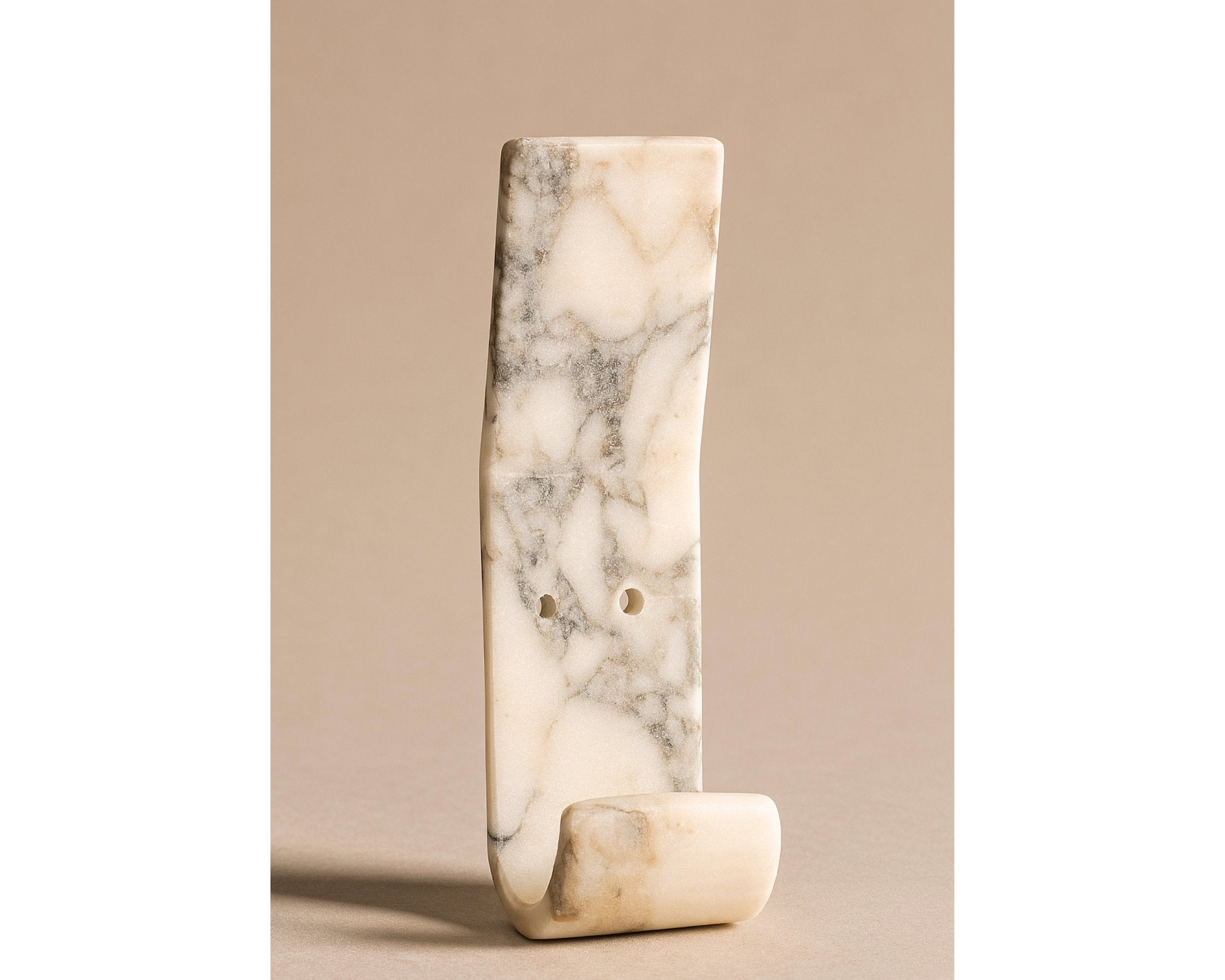 Natural Marble Wall Hook – Calacatta Viola Stone Coat & Towel Hook | Luxury Handcrafted Home Accessory