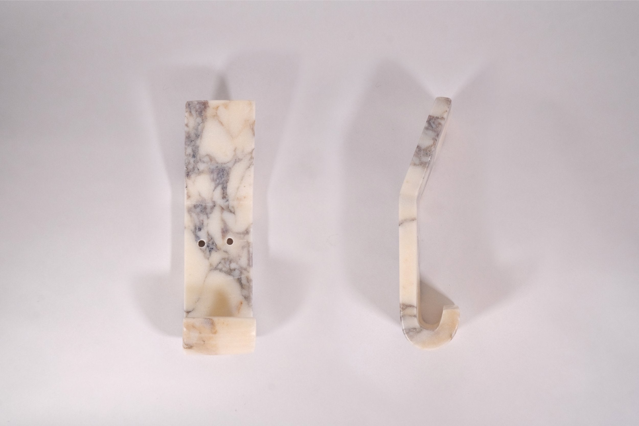 Natural Marble Wall Hook – Calacatta Viola Stone Coat & Towel Hook | Luxury Handcrafted Home Accessory