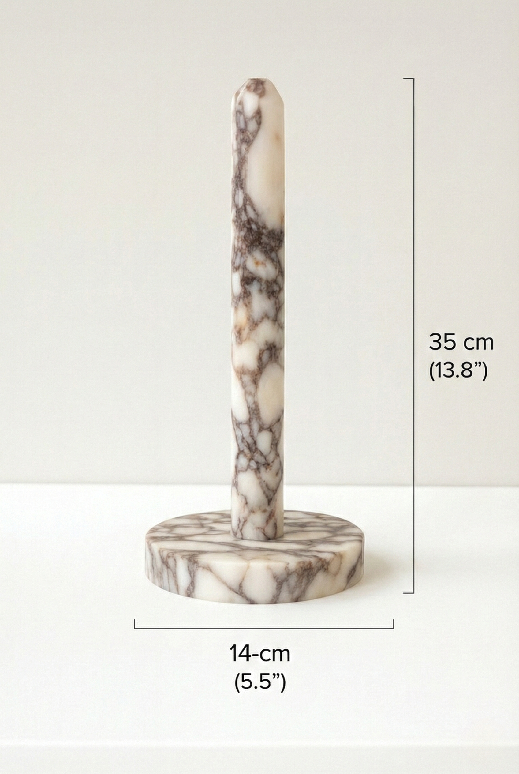 Calacatta Viola Marble Paper Towel Holder – Luxury Kitchen Decor