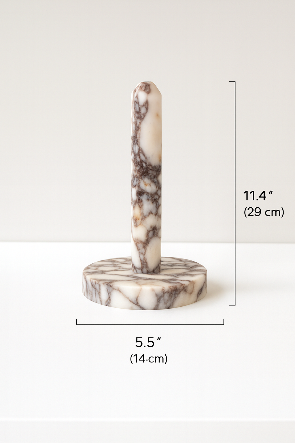 Calacatta Viola Marble Paper Towel Holder – Luxury Kitchen Decor