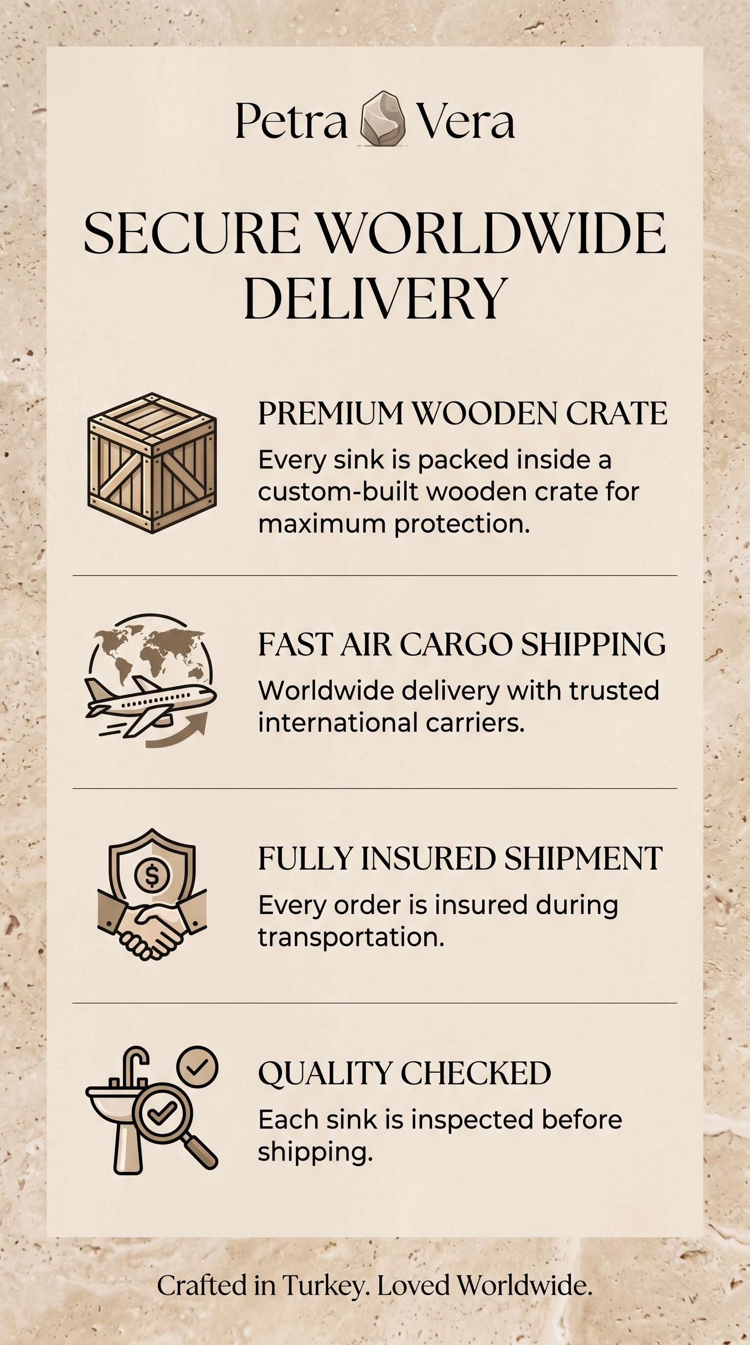 Packing process showing protective materials and reinforced wooden crating for international delivery.