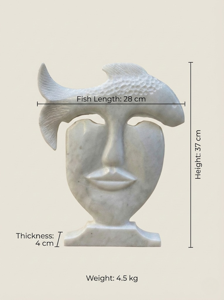 marble face sculpture dimensions technical drawing cm inch